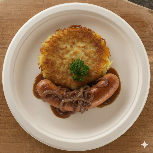Rösti con Cervelas